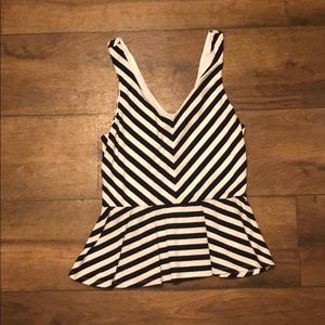Express peplum tank top. Size S